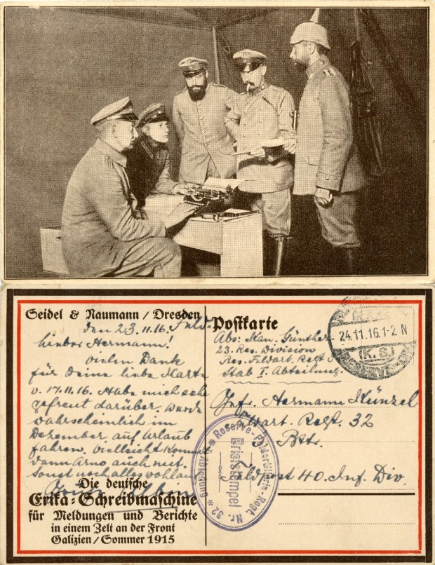 Werbepostkarte S&amp;N 1916